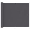 vidaXL Balcony Screen Anthracite 90x1000 cm 100% Polyester Oxford