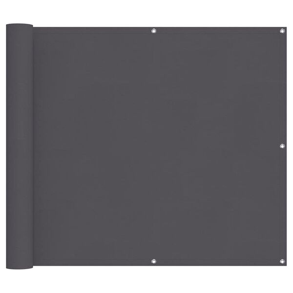 vidaXL Balcony Screen Anthracite 90x1000 cm 100% Polyester Oxford