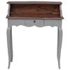 vidaXL Writing Desk Solid Mahogany Wood 80x40x92 cm
