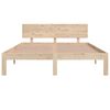 vidaXL Bed Frame without Mattress Solid Wood Pine 140x190cm