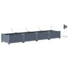 vidaXL Garden Planter 4 pcs LiGht Grey 160 x 40 x 22 cm PP