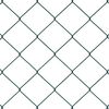 vidaXL Fence Post Green 10 x 1.5 m (60 x 60 mm mesh) Steel and PVC