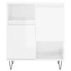vidaXL Sideboards 3 pcs High Gloss White Engineered Wood