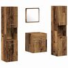 vidaXL Bathroom Furniture Set 4 pcs Old Wood Engineered Wood