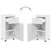vidaXL Bathroom Furniture Set with Drawer TULUM White Engineered Wood