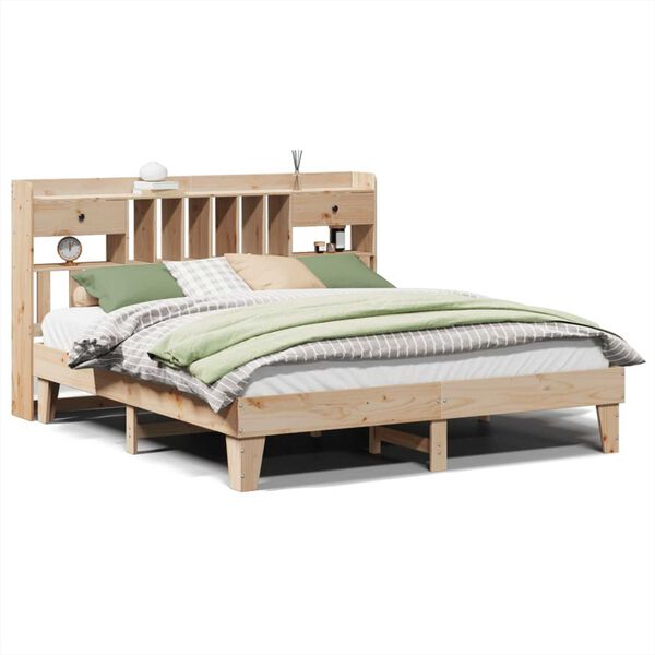 vidaXL Bed Frame without Mattress 180x200 cm Super King Solid Wood Pine