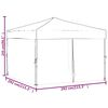 vidaXL Folding Party Tent with Sidewalls Anthracite 3x3 m