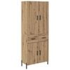 vidaXL Highboard Artisan Oak 69.5 x 34 x 180 cm Engineered Wood