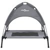 vidaXL Dog Bed with Canopy Anthracite Oxford Fabric and Steel