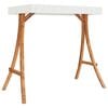 vidaXL Swing Bench with Canopy Solid Wood Spruce with Teak Finish