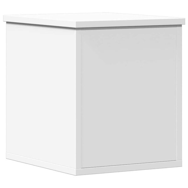 vidaXL Storage Box White 30x35x35 cm Engineered Wood