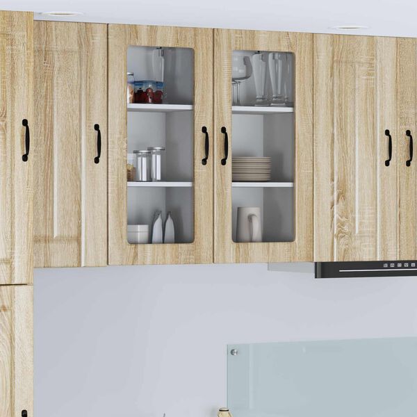 vidaXL Kitchen Cabinet 2 pcs Sonoma Oak 40 x 31 x 80 cm