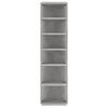 vidaXL Shoe Cabinets 2 pcs Concrete Grey 27.5x27x102 cm