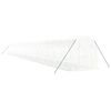 vidaXL Greenhouse with Steel Frame White 44 m&sup2; 22x2x2 m