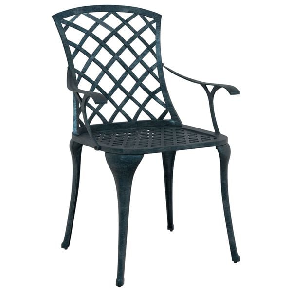 vidaXL Garden Chair Green 61 x 60.5 x 93cm Aluminium
