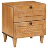 vidaXL Bedside Cabinet with Drawer 2 pcs Light Brown 40 x 33 x 46 cm