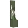 vidaXL Garden Privacy Screen Olive green 32 x 140 cm Cold-rolled steel