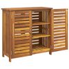 vidaXL Garden Cabinet Natural 90 x 40 x 90cm Solid Acacia Wood