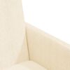 vidaXL Dining Chairs with Wheels 2 pcs Cream 57 x 66 x 94 cm