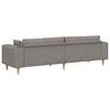 vidaXL Fabric Sofa with Cushion Taupe 208 cm Fabric