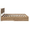 vidaXL Bed Frame with Drawer Artisan Oak 180 x 200 cm Engineered Wood