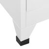 vidaXL Locker Cabinet White 90x45x180 cm Steel