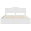vidaXL Bed Frame with Headboard White 200 x 200 cm Solid Pine Wood