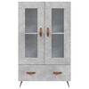vidaXL Highboard Concrete Grey 69.5x31x115 cm Engineered Wood