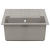 vidaXL Sink Grey 780 x 500 mm 80% Quartz and 20% Resin