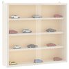 vidaXL Wooden Collector's Display Case with Doors 40x8.5x37cm
