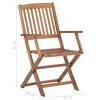 vidaXL Folding Outdoor Chairs 6 pcs Solid Acacia Wood
