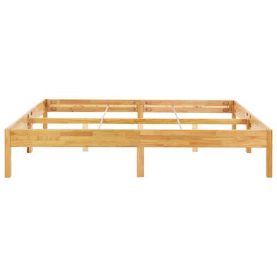 vidaXL Bed Frame Solid Oak Wood 200x200 cm