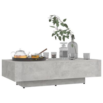 vidaXL Coffee Table Concrete Grey 100x49.5x31 cm Engineered Wood