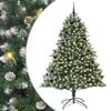 vidaXL Artificial Christmas Tree with 300 LEDs with Stand Green 240 cm