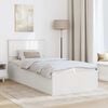 vidaXL Bed Frame with Headboard White 75 x 190 cm Engineered Wood