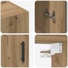 vidaXL Wall Mounted Cabinets 2 pcs Artisan oak 69.5 x 34 x 90 cm