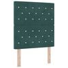 vidaXL Headboard with Headboard Dark Green 80 cm Faux Leather