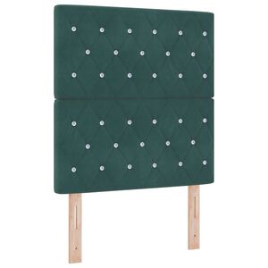 vidaXL Headboard with Headboard Dark Green 80 cm Faux Leather