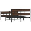 vidaXL Bed Frame without Mattress with Headboard and Footboard 140x190 cm
