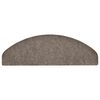 vidaXL Stair Mats Self-adhesive 30 pcs 65x21x4 cm Beige Half Round Large
