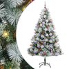 vidaXL Artificial Christmas Tree Green and white 210 cm