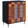 vidaXL Chest of Drawers ESSEN Sunflower print 66 x 36.5 x 76 cm