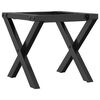 vidaXL Coffee Table Legs X-Frame 30x30x33 cm Steel
