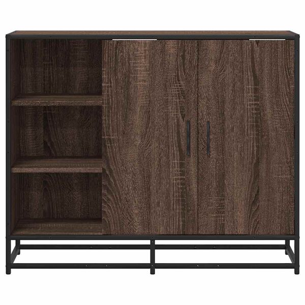 vidaXL Sideboard Brown Oak 92x35x76 cm Engineered Wood