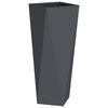 vidaXL Planter 2 pcs Anthracite 30 x 30 x 75 cm Steel