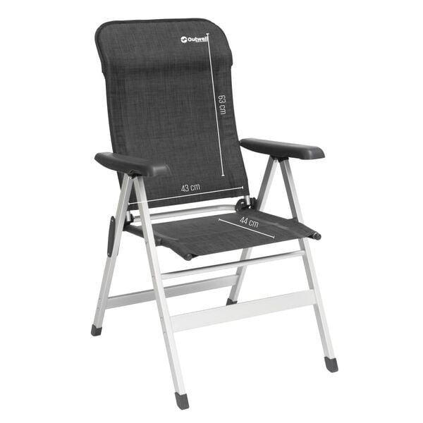 Outwell Folding Chair Ontario Black & Grey