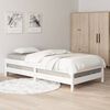 vidaXL Stack Bed without Mattress White 100x200 cm Solid Wood Pine