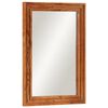 vidaXL Bathroom Mirror 50x70 cm Solid Wood Acacia and Glass