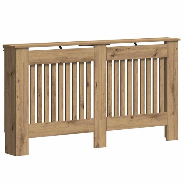 vidaXL Radiator Cover Artisan Oak 152 x 19 x 81.5 cm Engineered Wood