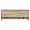 vidaXL Wall-Mounted Coat Rack with Shelf Sonoma Oak 80 x 20 x 30 cm